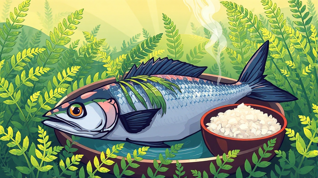 고사리의 놀라운 효능 (cartoon 스타일)