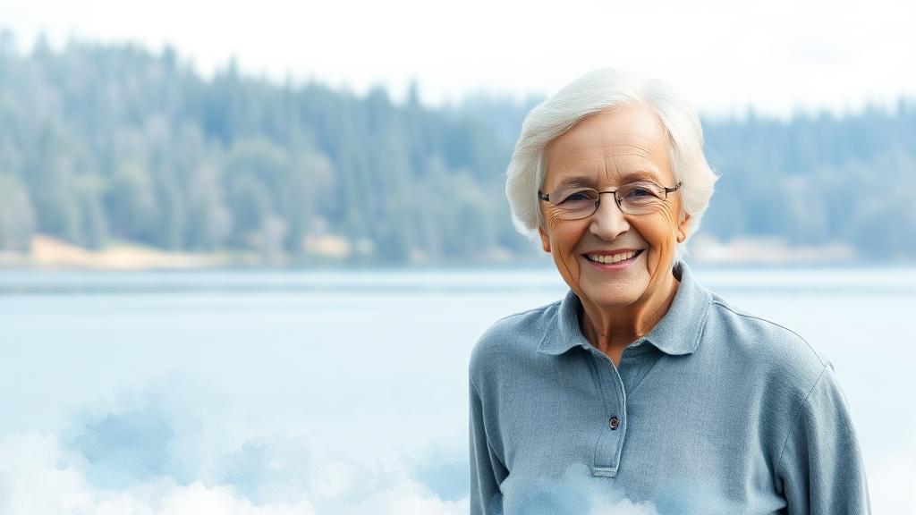 편안한 노후를 위한 선택 (watercolor 스타일)