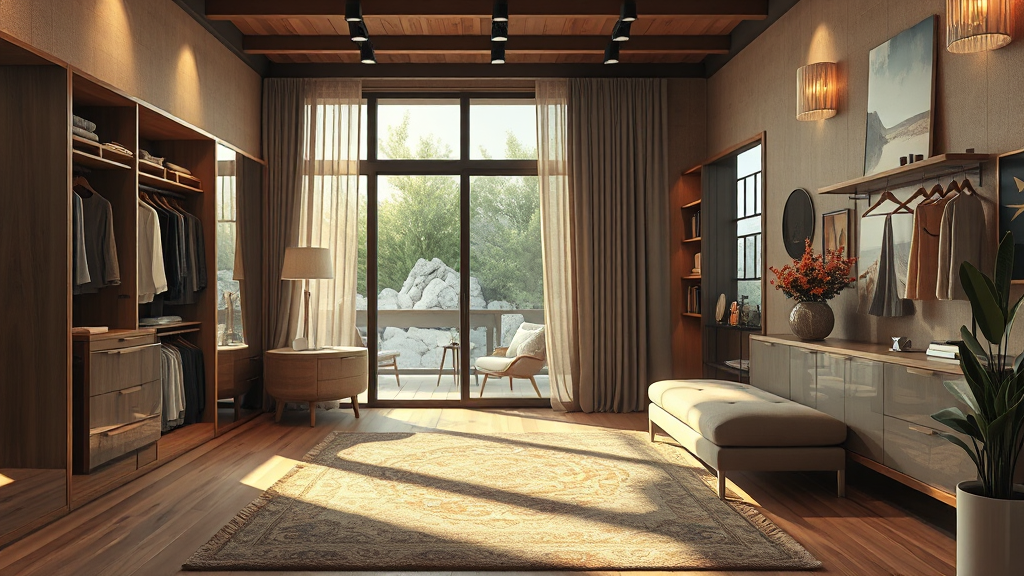 평면 구성: 다양한 선택지 (realistic 스타일)