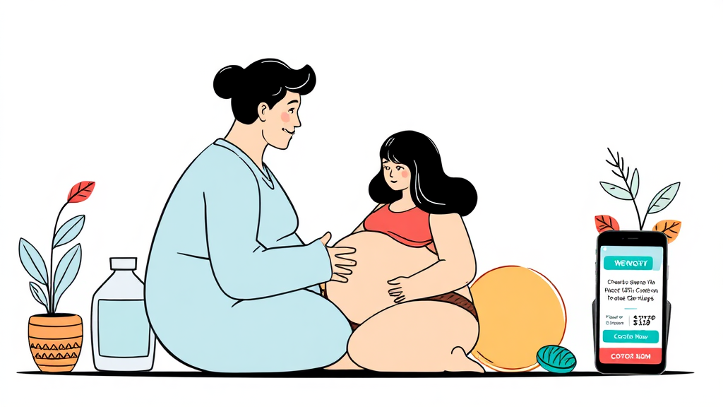 위고비 처방 기준 및 가격 (illustration 스타일)