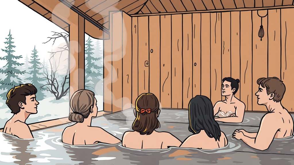 핀란드 사우나 체험 & 예약 팁 (illustration 스타일)