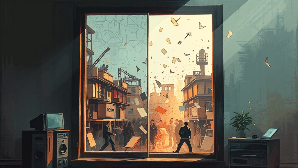 방송 현장 영향 (illustration 스타일)