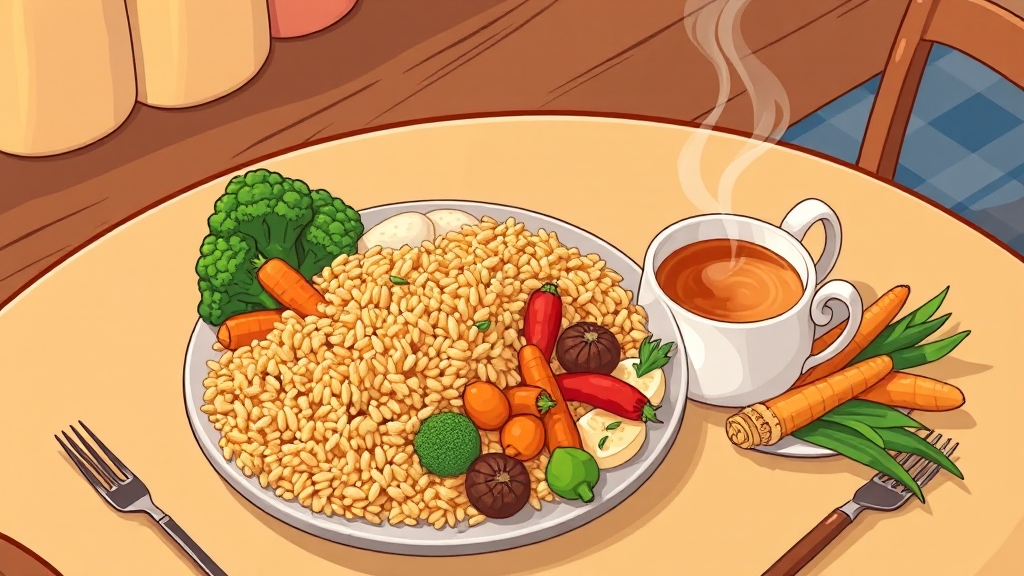 파로 섭취 시 주의사항 & 시너지 효과 (cartoon 스타일)