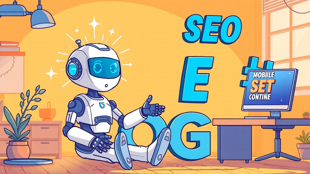콘텐츠 제작 & SEO: 승인율 UP (cartoon 스타일)