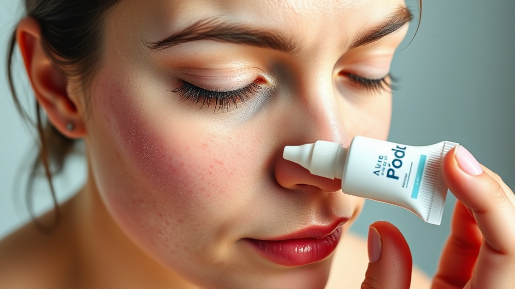 여드름 폼클렌징과 연고, 함께 사용하면 더 좋을까? (realistic 스타일)