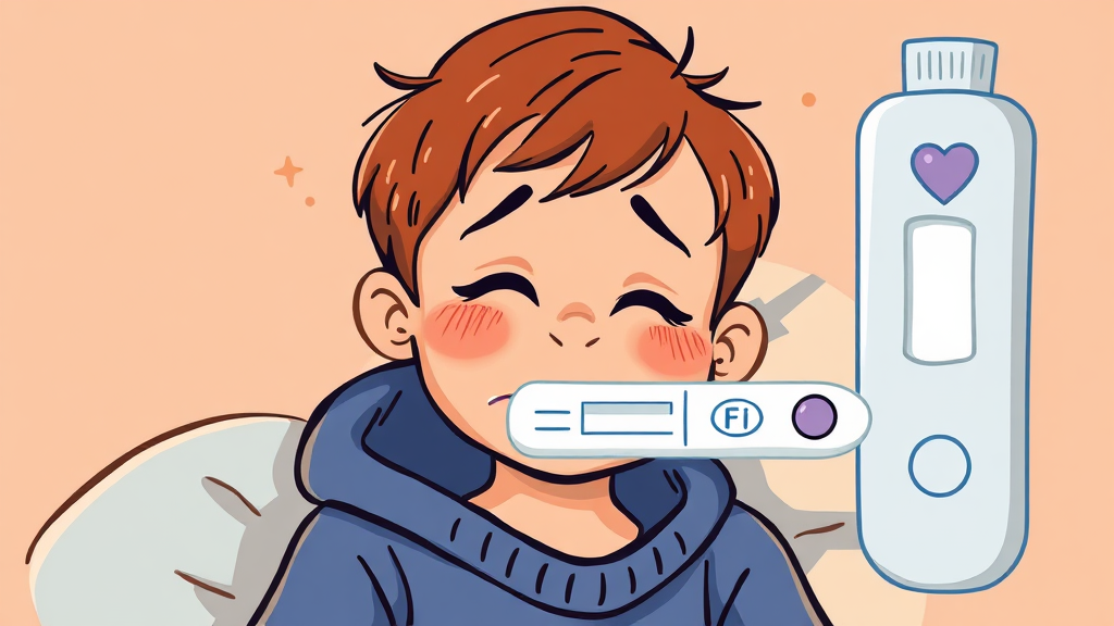 A형 독감 검사 방법 및 시기 (illustration 스타일)