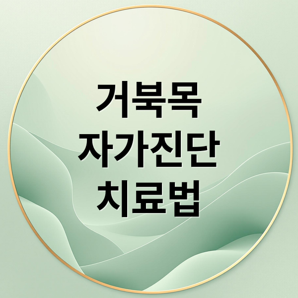 거북목
자가진단
치료법 (거북목예방법)