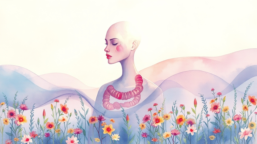 아토피, 알레르기 개선 가능성 (watercolor 스타일)