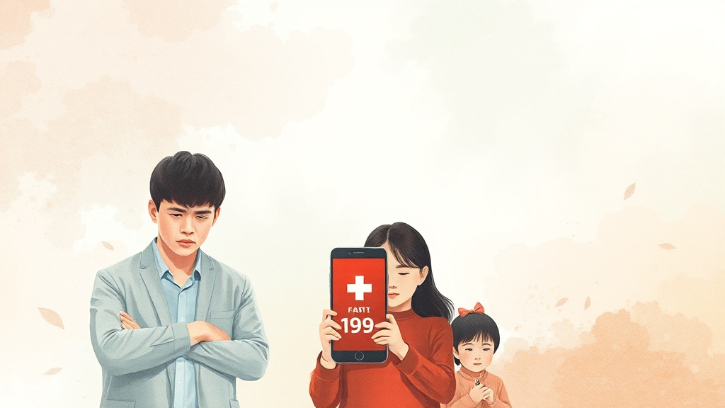 추석 연휴 응급 상황 대처법 (watercolor 스타일)