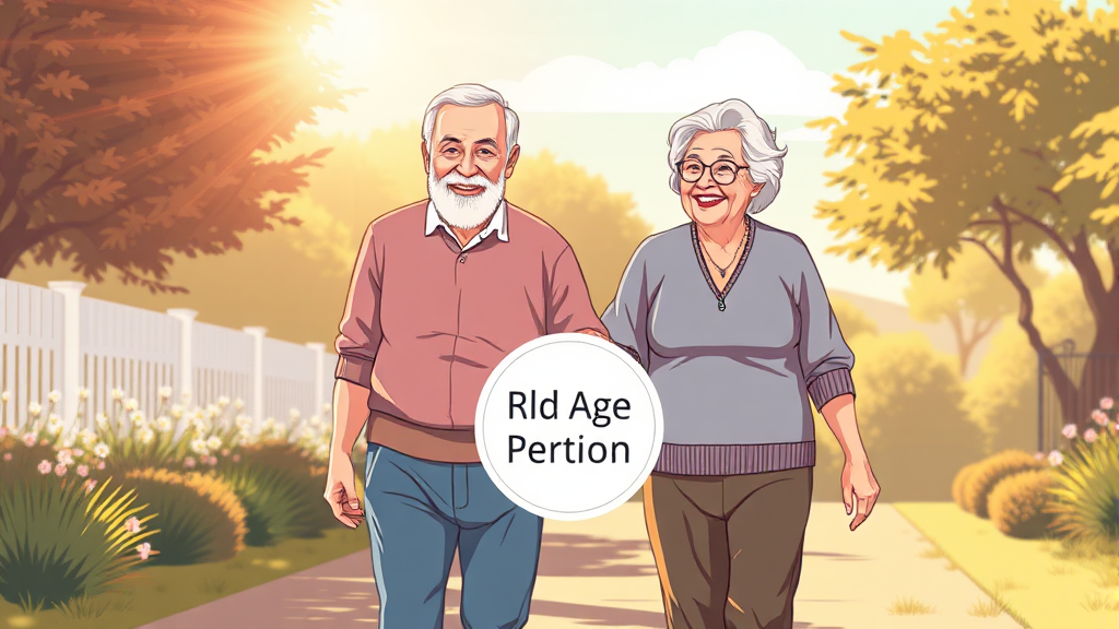 노령연금, 얼마나 받을까? (illustration 스타일)