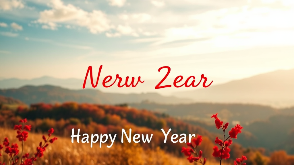 연하장 이미지 선택 및 디자인 팁 (realistic 스타일)