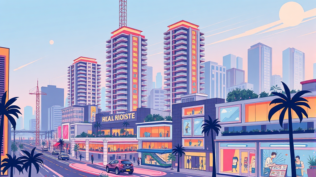 부동산 시장 변화와 투자 전략 (illustration 스타일)