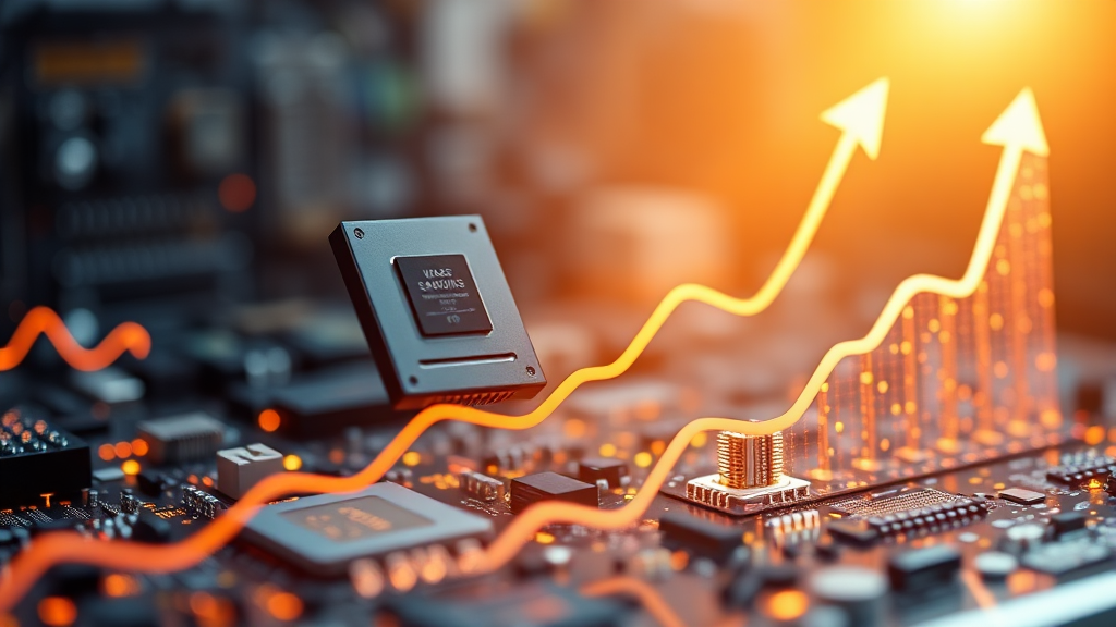 AI 반도체 슈퍼사이클, 삼성전자 주가에 미치는 영향 (realistic 스타일)