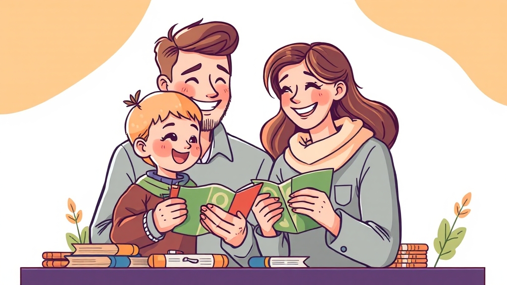 자녀를 위한 주식 계좌 활용법 (illustration 스타일)