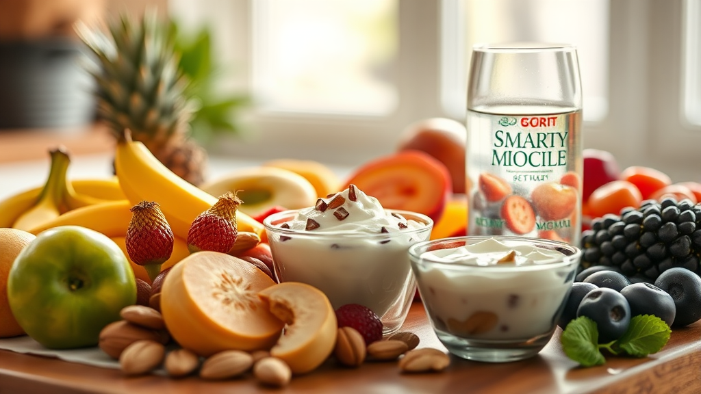 성공적인 간식 섭취 전략 (realistic 스타일)