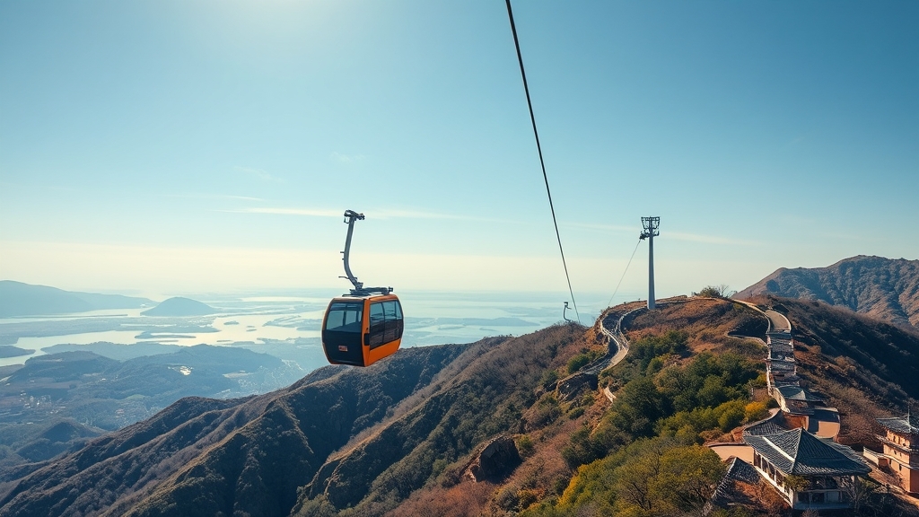설악산 케이블카: 권금성 가는 방법 (realistic 스타일)