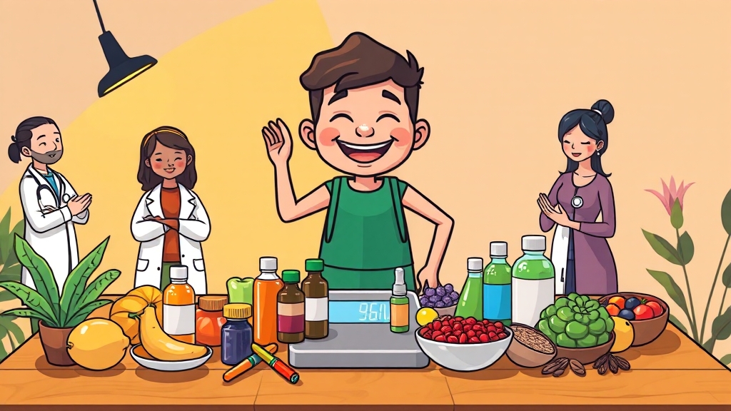 보조제 & 한약 활용법 (cartoon 스타일)