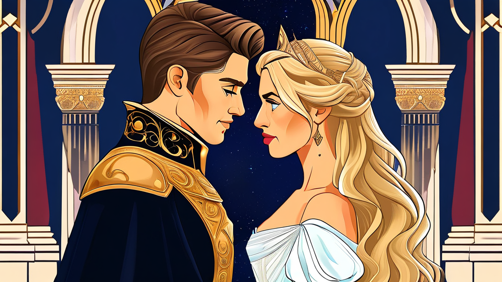 욕망과 운명이 교차하는 인물들 (illustration 스타일)