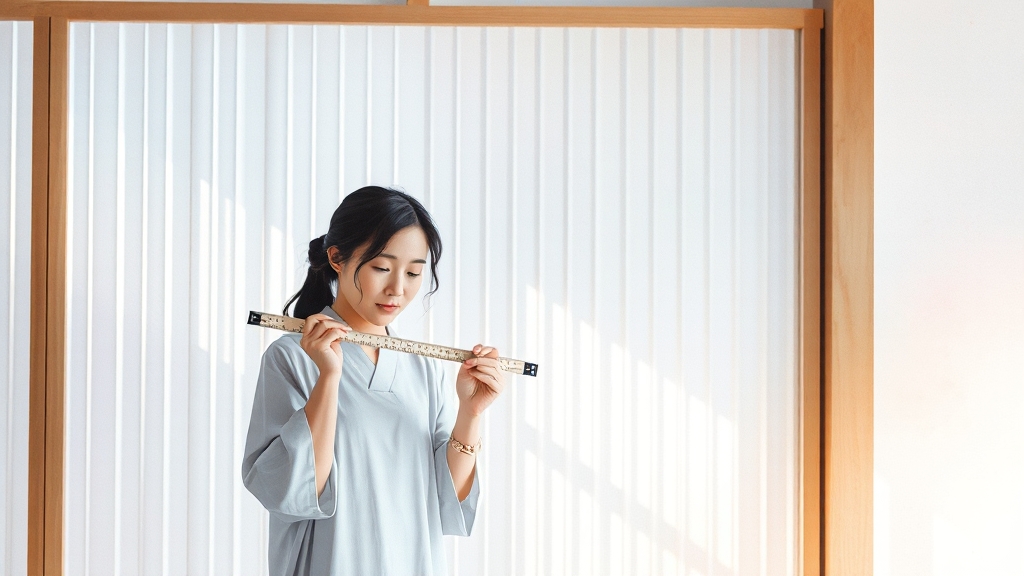 주름식 방충망, 실측 꿀팁 (watercolor 스타일)