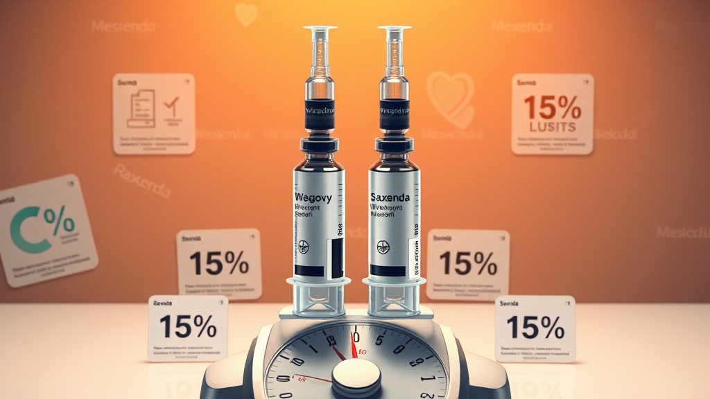 위고비 vs 삭센다, 뭐가 다를까? (illustration 스타일)