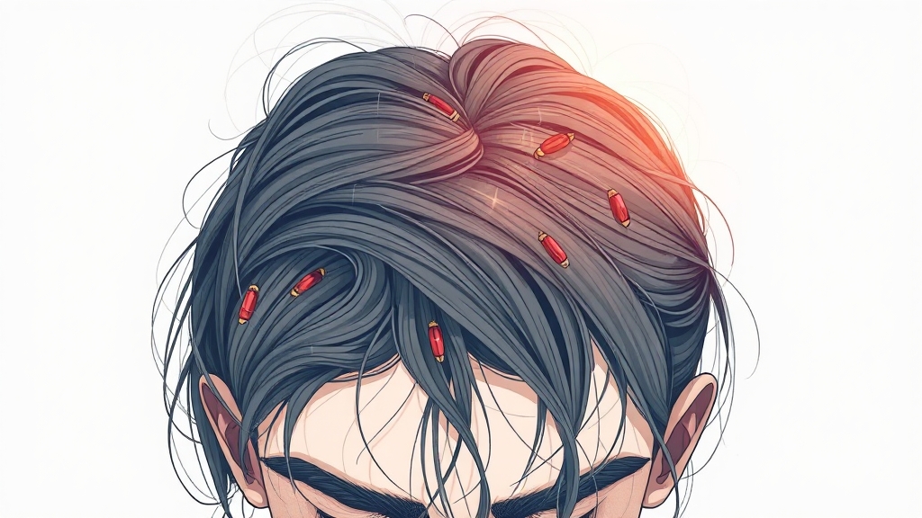 탈모 원인과 유형 (illustration 스타일)