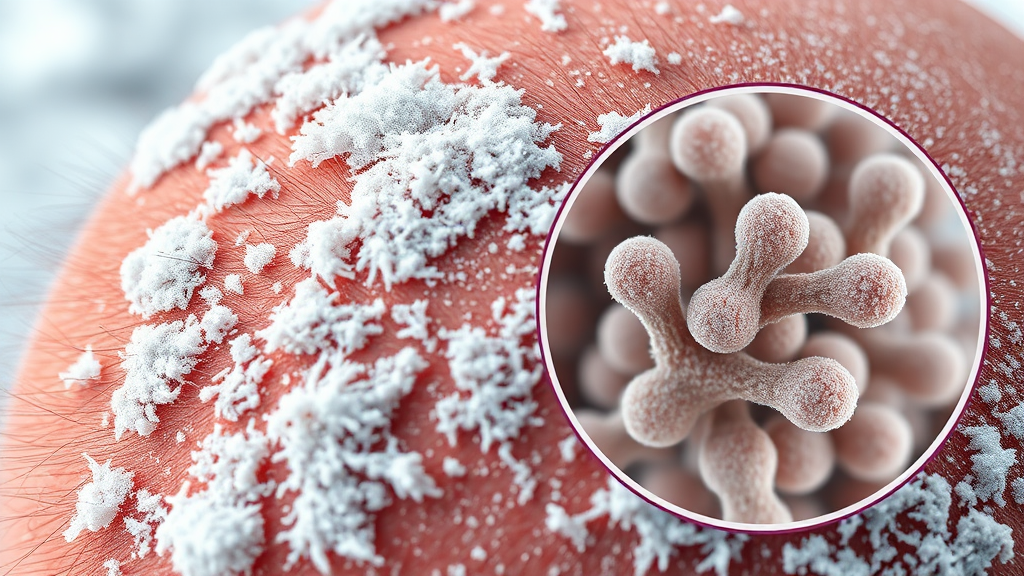 겨울철 두피 백선, 왜 생길까? (realistic 스타일)