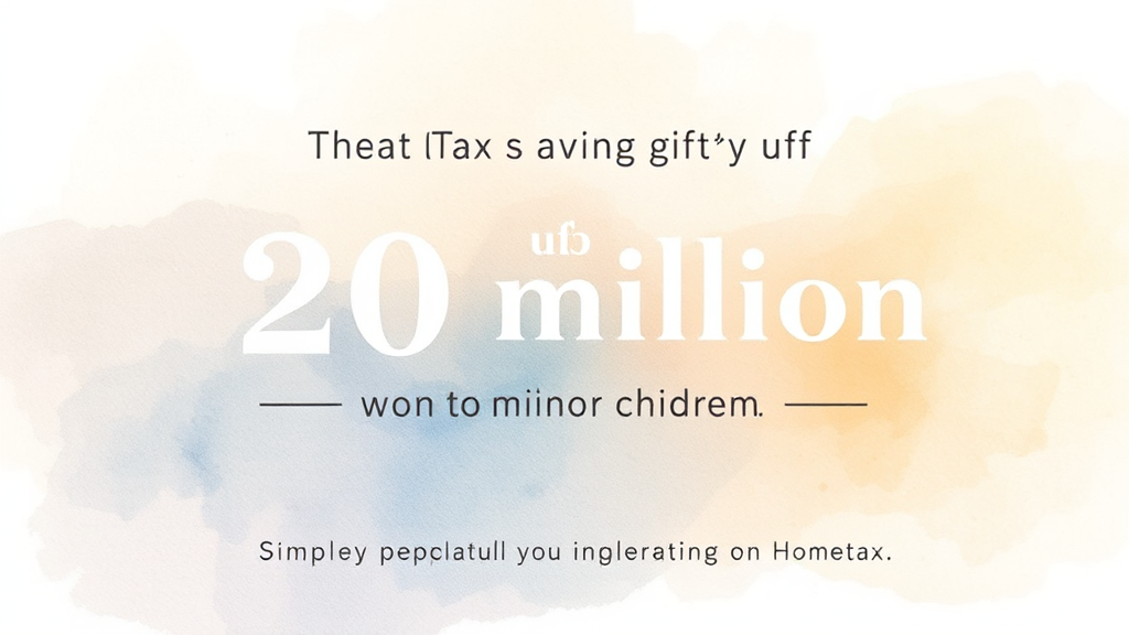 미성년 자녀 주식 계좌, 지금 열어야 하는 이유와 증여세 절세법 6 증여세, 제대로 알고 절세하자! 비과세 한도와 신고 방법 (watercolor 스타일)