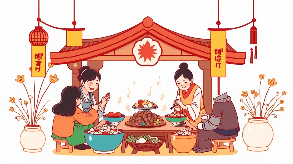 추석 차례 관련 Q&A (cartoon 스타일)