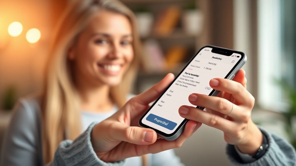 모바일 앱 발급 (realistic 스타일)