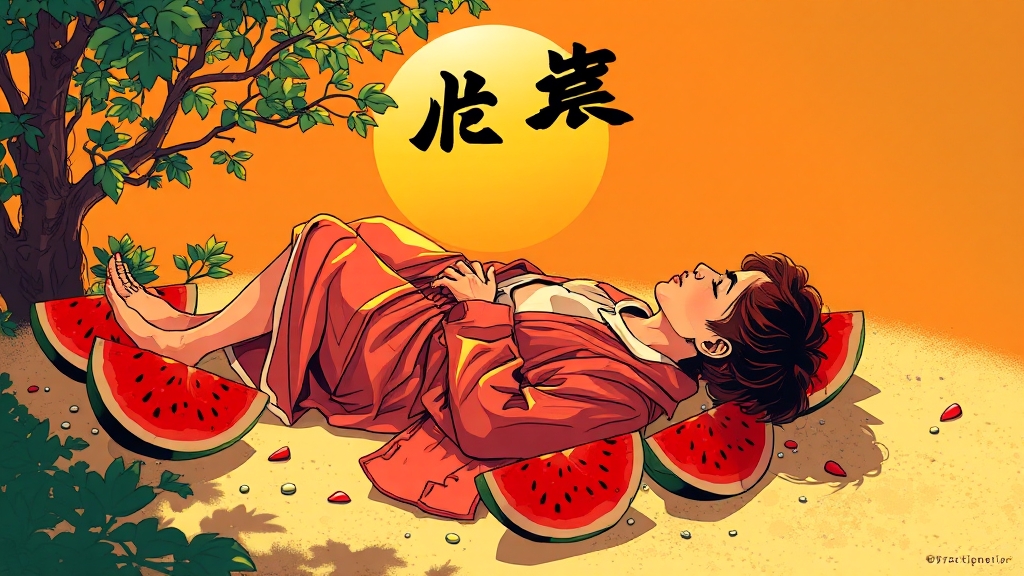 삼복 유래와 의미 (illustration 스타일)