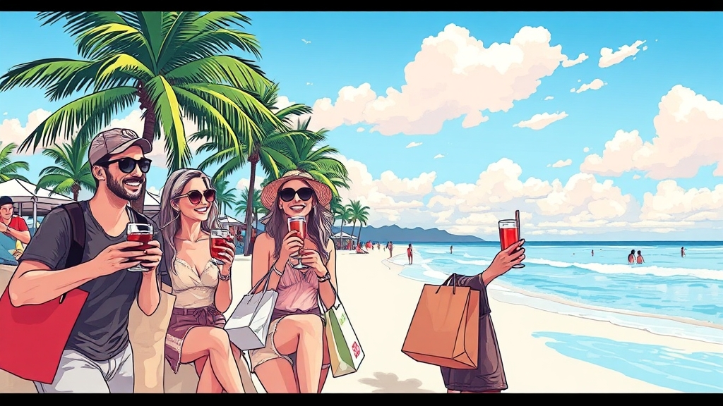 괌 호텔 주변 관광 정보 & 편의시설 (illustration 스타일)