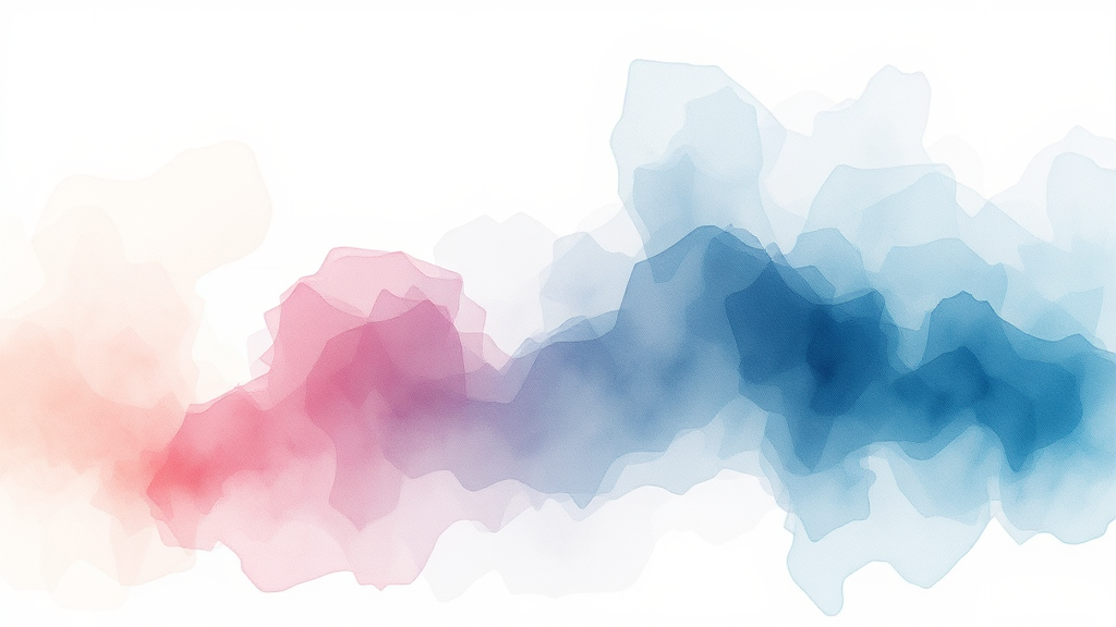 경제 금융 동향 (watercolor 스타일)