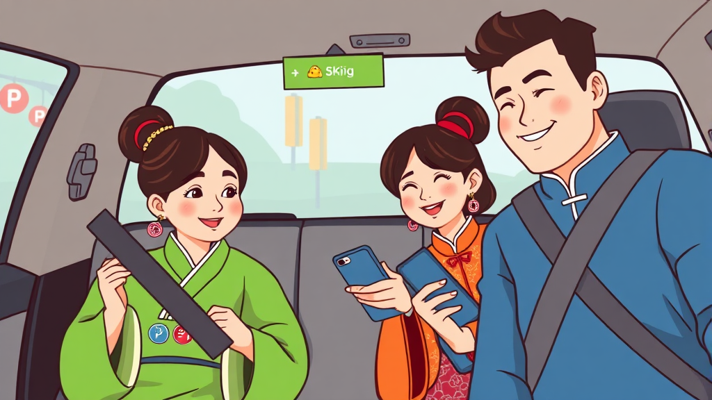 설날 주차 체크리스트 및 FAQ (cartoon 스타일)