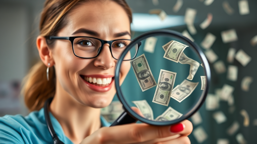 환급 대상 병원비 항목 (realistic 스타일)