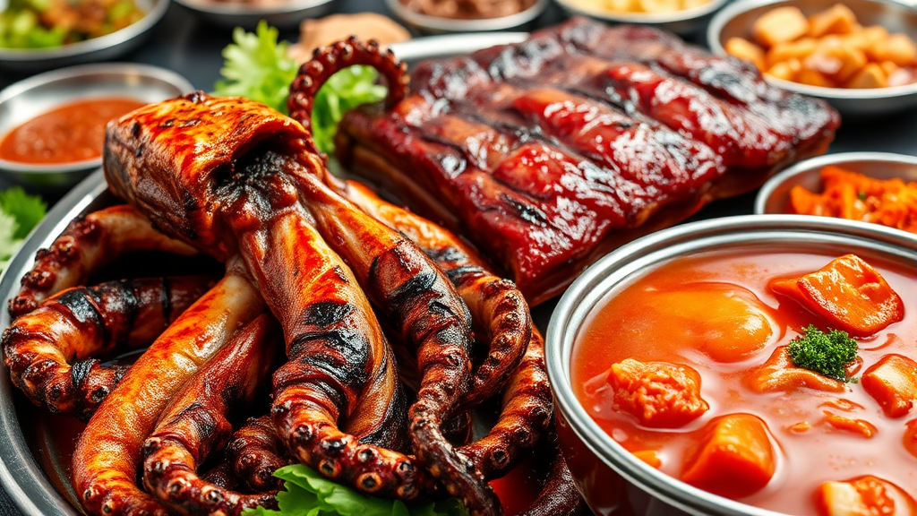 대표 메뉴 맛 평가 (realistic 스타일)