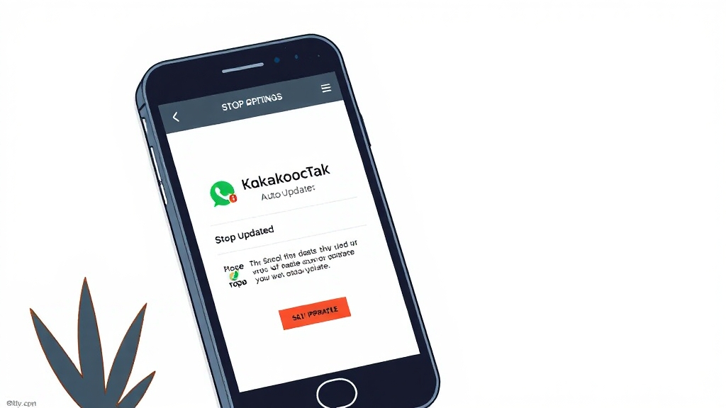 안드로이드 자동 업데이트 끄는 법 (illustration 스타일)