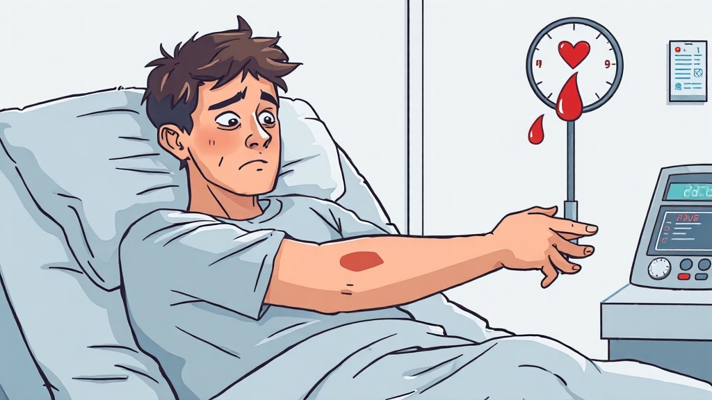 혈액암 증상 및 초기 진단 (illustration 스타일)