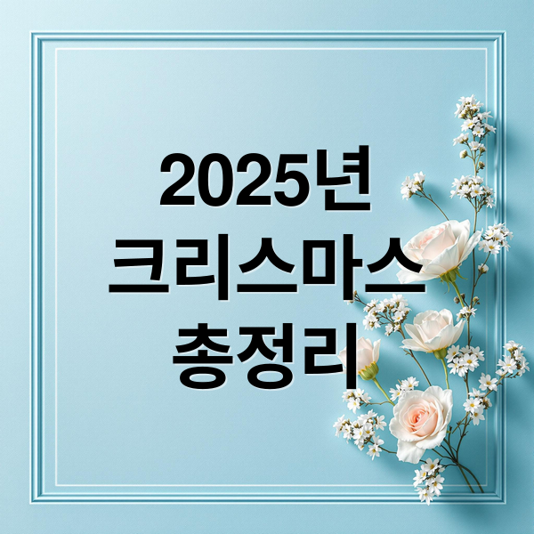 2025년
크리스마스
총정리 (2025년 12월 25일 오늘의 주요 뉴스)
