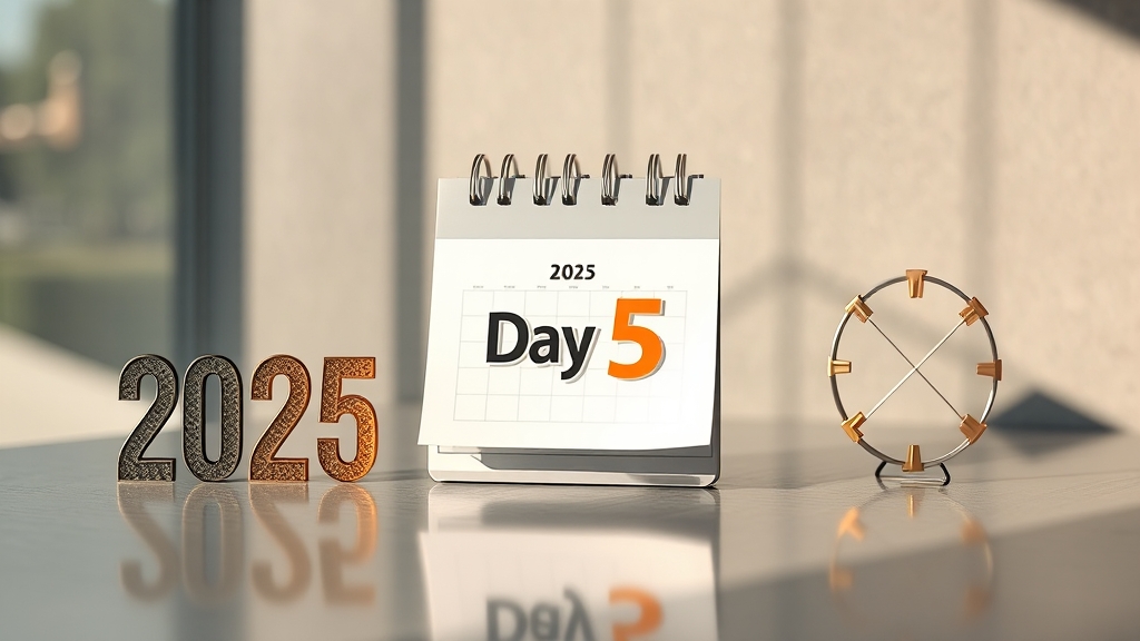 신청 기간 & 5부제, 꼼꼼하게 확인! (realistic 스타일)