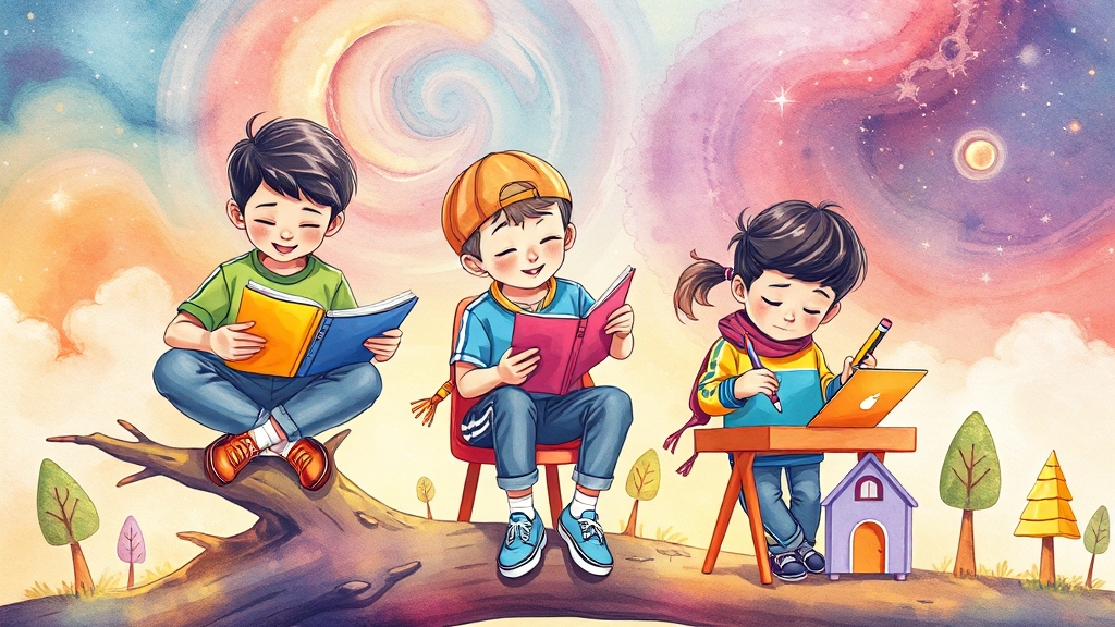 재미있게 글쓰기, 흥미 유발 방법 (illustration 스타일)