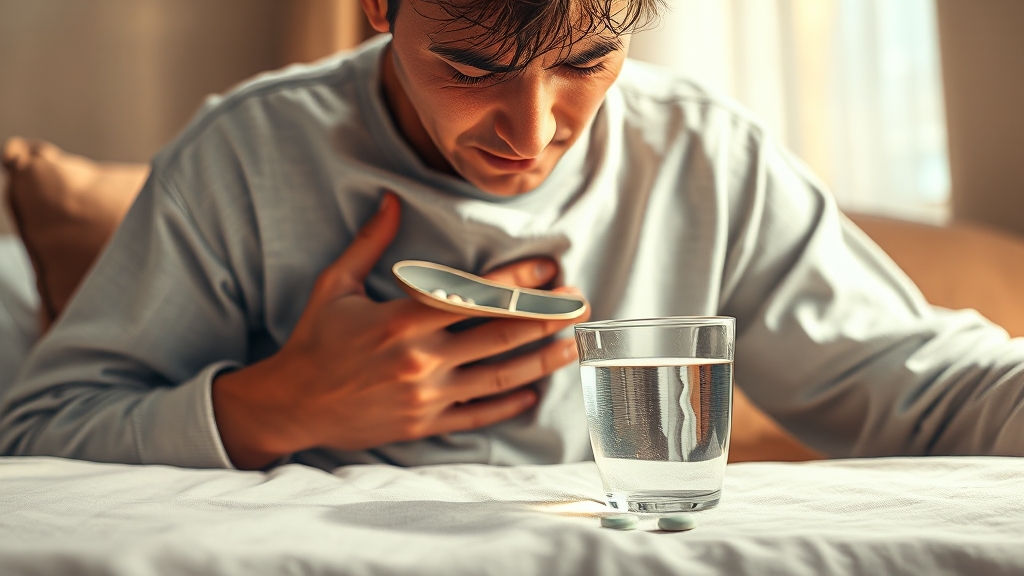 급체에 좋은 약과 의료적 처치 (realistic 스타일)