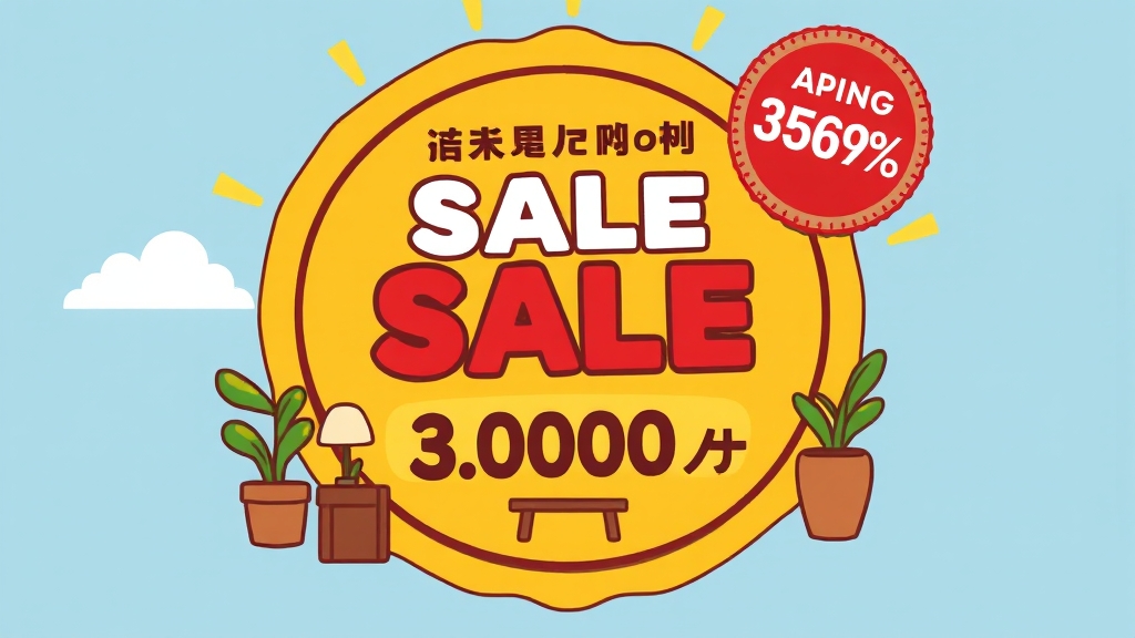 숙박세일페스타 할인 상세 (cartoon 스타일)