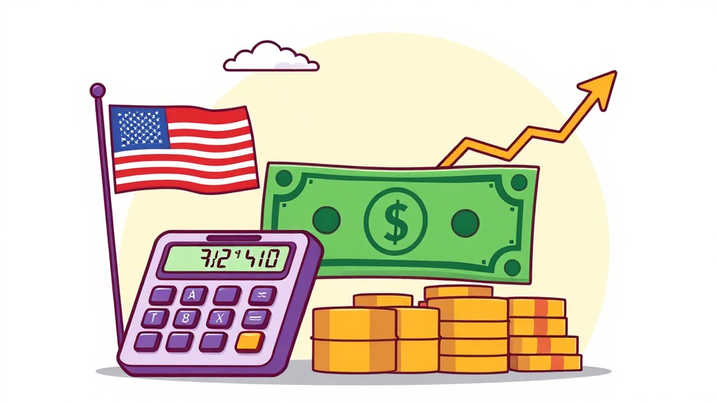 과세 대상 및 세율 (cartoon 스타일)