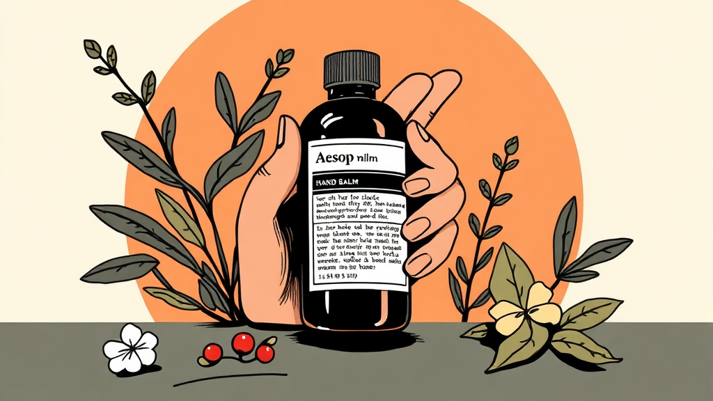 이솝 레저렉션 핸드밤: 향, 보습, 솔직 후기 A to Z 5 건조한 손을 위한 솔루션: 보습력과 지속력 (illustration 스타일)