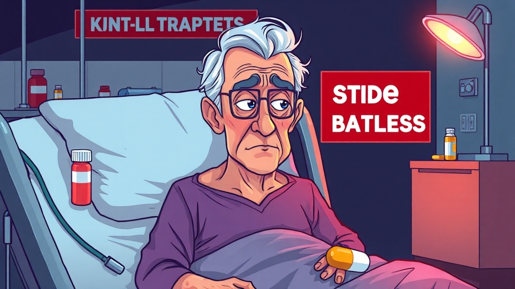 부작용 및 대처 방법 (cartoon 스타일)