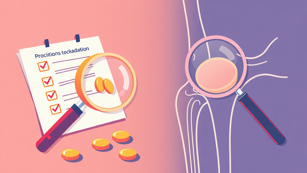 복용 전, 이것만은 꼭 확인! (illustration 스타일)