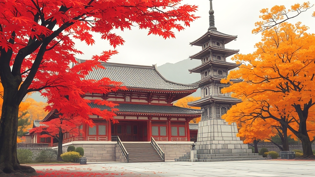 운문사 주요 볼거리: 핵심 탐방 (illustration 스타일)