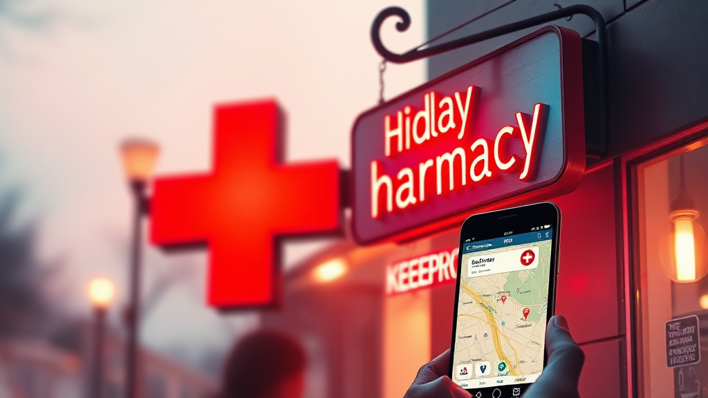 휴일지킴이약국, 이렇게 써보세요! (watercolor 스타일)