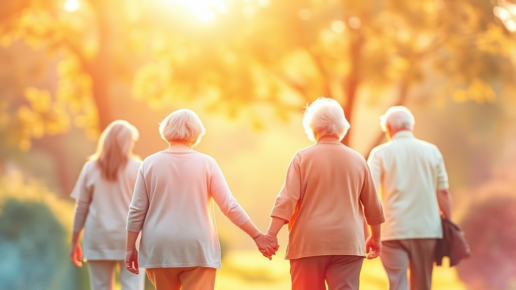 누가 노인맞춤돌봄서비스를 받을 수 있나요? (watercolor 스타일)