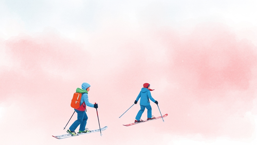 스키 시즌권 구매 팁 (watercolor 스타일)